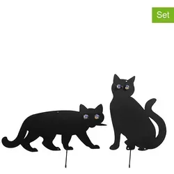 Wenko 2er-Set: Gartenstecker in Schwarz