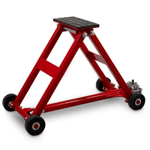 Scherenlift Autoheber 2500kg Rot BITUXX - Wagenheber & Unterstellböcke, stabiler Stahl-Scherenheber mit einer Tragkraft von bis zu 2,5 t, ideal für schnelle und sichere Fahrzeugreparaturen.