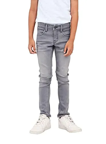NAME IT Nkmsilas Dnmtax Jeans für Jungen, Medium Grey Denim in grau von NAME IT