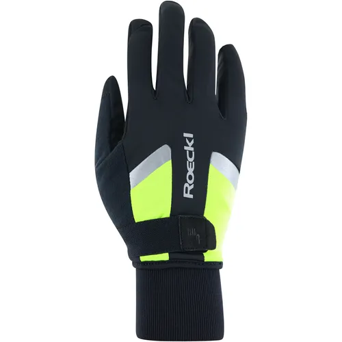 Roeckl Ravensburg 3 Handschuhe in Größe 10 (gelb) - Winddichte Fahrradhandschuhe mit Eco.Sense Innenhand für optimalen Grip und hervorragenden Komfort in jeder Wetterlage.