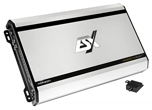 ESX HXE2000.1D Horizon - Digitaler Monoblock mit Bass-Pegelfernbedienung - Car-HiFi-Endstufen, leistungsstarker Monoblock mit Fernbedienung für optimale Basskontrolle und beeindruckenden Sound.