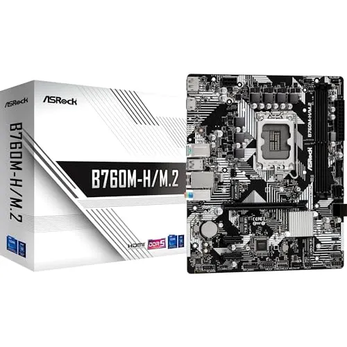 ASRock B760M-H/M.2 DDR5 (Intel LGA 1700) Micro ATX