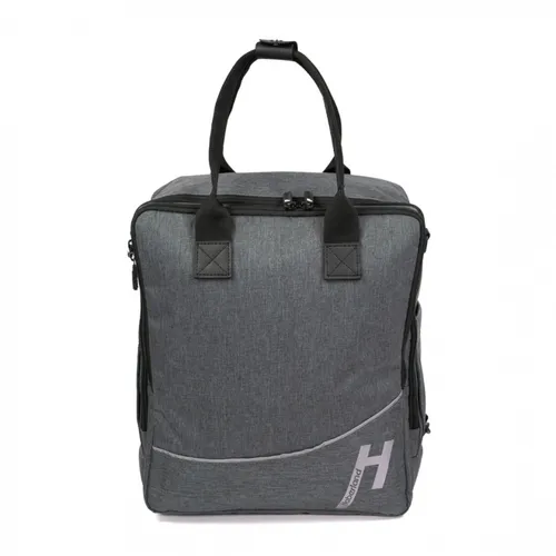 Haberland More Than Work Bike Rucksack Gepäckträgertasche grau - Praktischer Rucksack für Radsportler, mit 16 L Volumen, umbaubar zur Gepäckträgertasche, ideal für den täglichen Einsatz. Robustes Polyester, kompakte Größe von 30 x 36 x 15 cm.