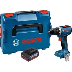 Bosch GSR 18V-65 Professional Akku Bohrschrauber - Akkuschrauber mit 63 Nm Drehmoment, bürstenlosem Motor und KickBack Control für sicheres Arbeiten. Ideal für präzise Bohrungen in Holz, Metall und Kunststoff.