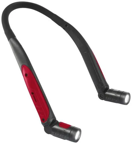 TOOLCRAFT TO-7867917 THL027 SMD LED Nackenleuchte - Energiesparlampen, akkubetrieben mit 320 lm Helligkeit und verstellbarem Leuchtaufsatz für freihändiges Arbeiten.