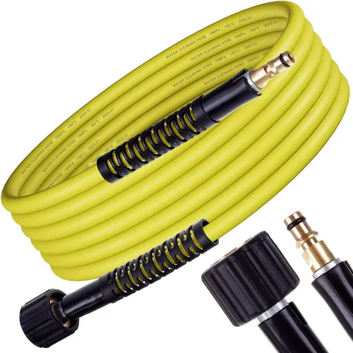 Ersatzschlauch für Hochdruckreiniger – 20m 180bar Kompatibel mit Kärcher Hochdruckreiniger Zubehör K2-K7 Home Serie – M22x1,5 mit 14mm Stecker Typ K und Typ CLICK nach 2007