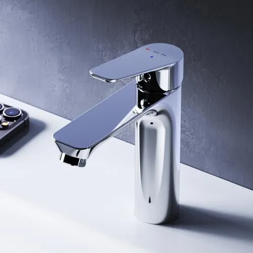 FTA02800 Hit Einhebel-Waschtischarmatur EcoStart (Chrom, Standard)