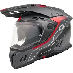 Oneal SIERRA RS ECHO Enduro Helm - Schwarz-Rot, Größe XS für Männer - Motorradhelm mit 2 Außenschalen und 3 EPS für maximale Sicherheit. Sportliche Passform sorgt für stabilen Sitz und optimale Kontrolle bei hohen Geschwindigkeiten.