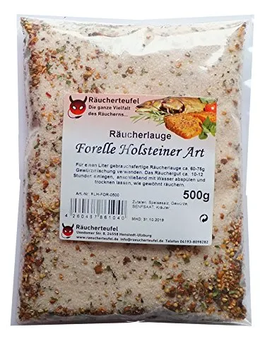 Räucherteufel Räucherlauge Forelle Holsteiner Art 500g