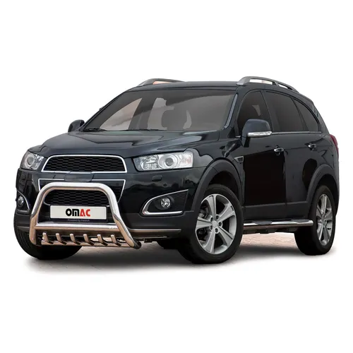 Frontbügel Frontschutzbügel für Chevrolet Captiva 2012-2015 – Edelstahl Silber - Robuster Frontschutzbügel aus Edelstahl für Chevrolet Captiva. Ideal für den täglichen Einsatz und bietet zuverlässigen Schutz. Perfekt für Fahrzeugliebhaber, die Wert auf Qualität legen.