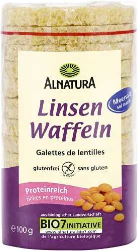 Alnatura Linsenwaffeln mit Meersalz, 1 x 100 g von Alnatura