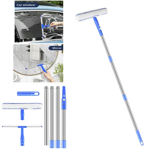 in1 Fensterputzer Set Fensterreiniger Profi Fensterwischer mit Fensterabzieher 2