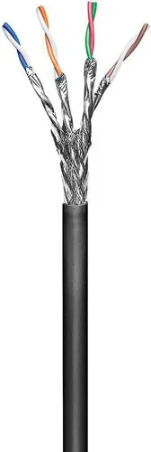 MicroConnect Bulkkabel 100 m SFTP CAT 6 - Schwarz, robust für Innen & Außen - Hochwertiges 100 m Bulkkabel in Schwarz, ideal für Innen- und Außeneinsätze. Mit S/FTP-Technologie für stabile Datenübertragungen bis 10 Gbit/s. Perfekt für professionelle Netzwerkinstallationen.