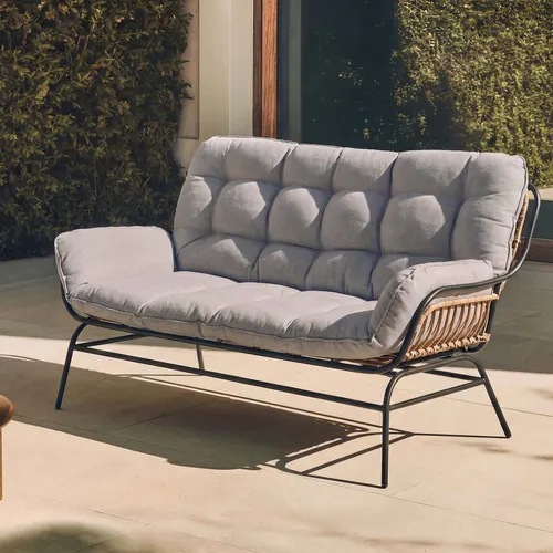Gartensofa MCW-P75, 2-Sitzer mit Polsterung