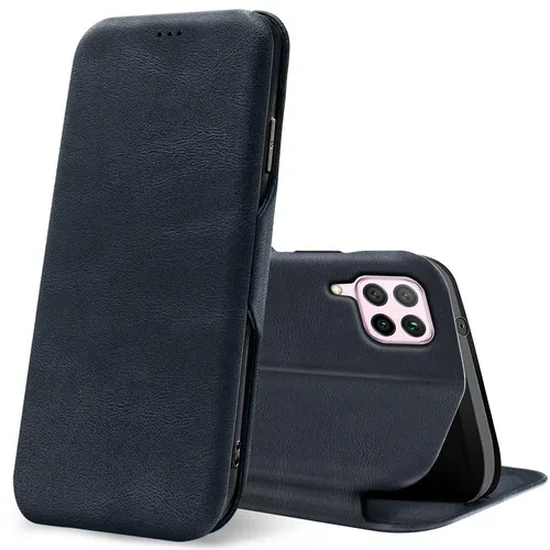 Für Huawei P40 Lite Style Handy Hülle Schutz Tasche Flip Case Klapphülle