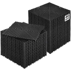 Badematten & Badteppiche Schwarz von Vevor