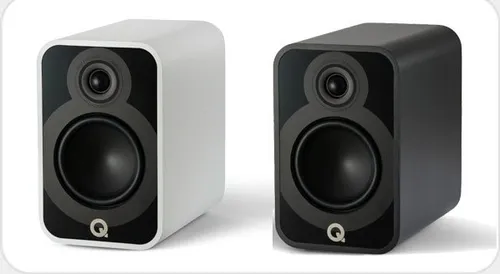 Q-Acoustics 5020 - Paar - Schwarz - Regallautsprecher mit innovativem Design und außergewöhnlichem Klang, ideal für Musikliebhaber, die auch bei kompakten Lautsprechern nicht auf Qualität verzichten möchten.