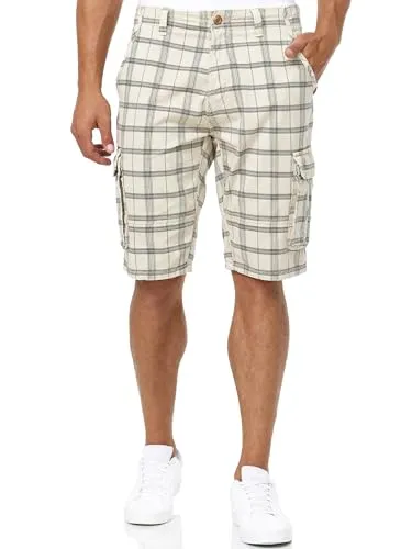 Indicode Cargoshorts Blixt aus 100 % Baumwolle inkl. Gürtel - Cargoshorts aus 100 % Baumwolle, ideal für aktive Abenteuer mit praktischen Cargotaschen und bequemer Passform für maximalen Tragekomfort.