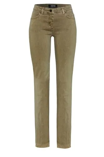 Toni Damen 5-Pocket-Jeans »Perfect Shape« aus softem, gefärbtem Denim Perfect Shape 40 Khaki | 673