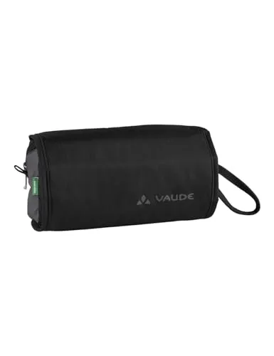 Vaude Wash M Bag - Wasserabweisende Waschtasche (Größe ONE SIZE, schwarz) - Reisetaschen mit praktischem Haken und Schlaufe zum Aufhängen, ideal für unterwegs und im Urlaub.