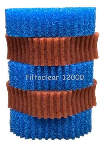 KH Filterschwammset Filtoclear 12000 - Teichfiltermedien, 5-teiliges Set für optimale Filterleistung und klare Wasserqualität in Ihrem Teich.