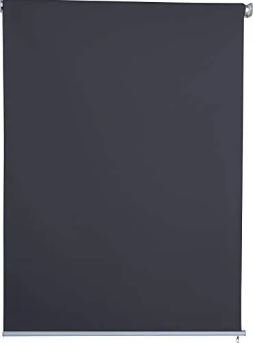 Jet-line® Vertikalmarkise | Balkonmarkise für Sicht- und Windschutz - Seitenzug- & Springrollos - Wetterbeständige Vertikalmarkise in anthrazit, perfekt als Sicht- und Windschutz für Balkon, Terrasse oder Garten. Reißfest und schnelltrocknend.
