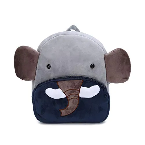 VINBAGGE Nette Kleine Kleinkind Kinder Rucksack Plüsch Tier Cartoon Mini Kinder Tasche für Baby Mädchen Junge Alter 1-3 Jahre - Elefant