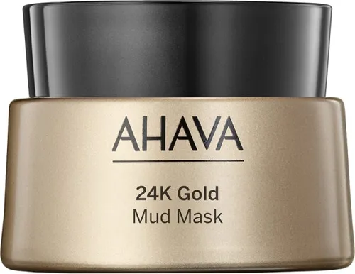 AHAVA 24K Gold Mineral Mud Mask 50 ml - Gesichtspflege mit 24k Gold und mineralreichem Schlamm für strahlende Haut und intensive Feuchtigkeit.