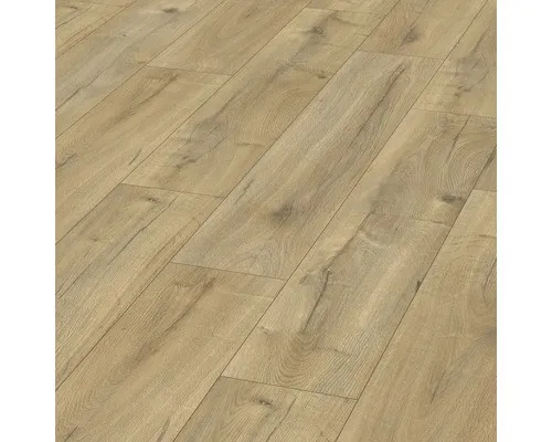 EGGER Laminat Loja Eiche braun Large NatureSense 1,99m² - Laminatboden mit A+ Emissionsklasse, ideal für umweltbewusste Haushalte. Garantiert 20 Jahre im Wohnbereich und einfach zu verlegen dank Klick-System.