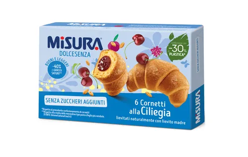 Misura Dolcesenza Cornetti alla Ciliegia Croissant mit Kirschfüllung 290g