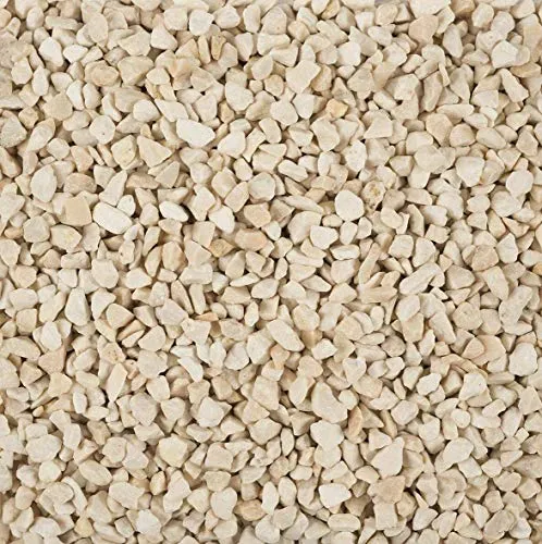 EDZARD Dekogranulat/Dekosteine (2-3 mm), 1 kg, Farbe Creme, warme Farbe, wasserfest, staubfrei