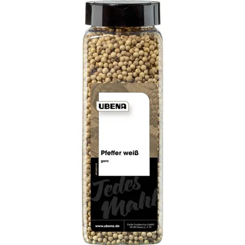 UBENA Pfeffer weiß ganz Gewürz, 600,0 g