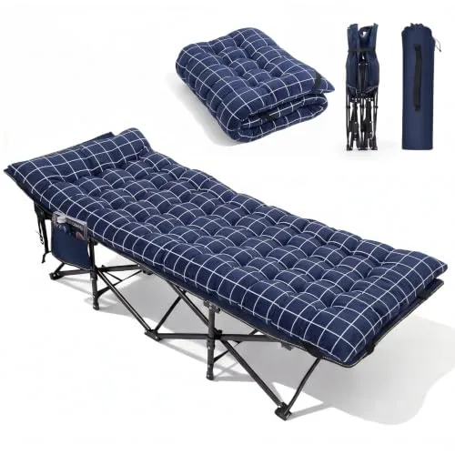 Sekey Klappbares Feldbett 190x71cm mit Matratze – Tragbare Campingliege bis 200kg