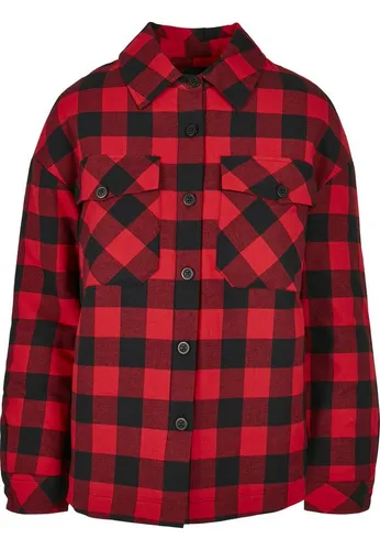 URBAN CLASSICS Allwetterjacke Urban Classics Damen Ladies Flanell Padded Overshirt (1-St)