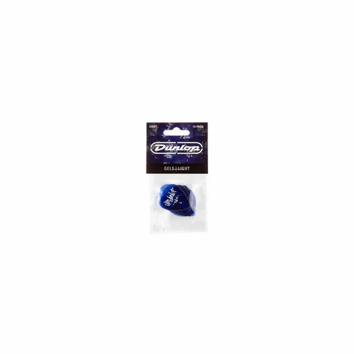 DUNLOP Gels Standard Picks, Player's Pack, 12 pcs., blue, light