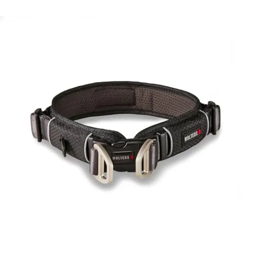 Wolters Active Pro Comfort Hundehalsband schwarz 45-52 cm - leicht und atmungsaktiv, ideal für den täglichen Gebrauch und maximale Bewegungsfreiheit