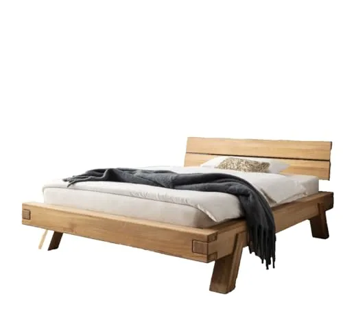 Futonbett Balkenbett Kernbuche Massiv geölt 180 x 200cm