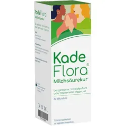 Kadeflora Milchsäurekur 17.5 G - Arzneimittel zur Regeneration der Vaginalflora mit 7 praktischen Einmal-Applikatoren. Unterstützt das natürliche Gleichgewicht und lindert Symptome einer bakteriellen Vaginose.