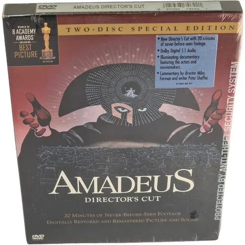 Amadeus - Director's Cut DVD -ausgabe Begrenzte Region 1 Milos Forman 2011