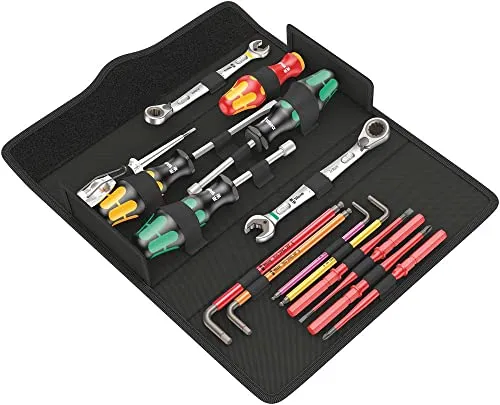 Wera Werkzeug-Sortiment Kraftform Kompakt SH 2 Box 15-teilig - Schraubenzieher Set mit 15 Teilen in praktischer Box, ergonomisches Design für komfortables Arbeiten und hohe Drehmomentübertragung.