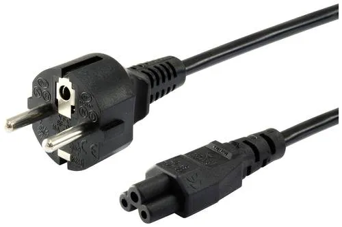 Equip Strom Anschlusskabel 3m Schwarz