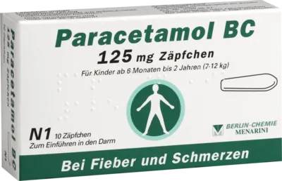 BERLIN-CHEMIE AG PARACETAMOL BC 125 mg Suppositorien 10 St 04685816