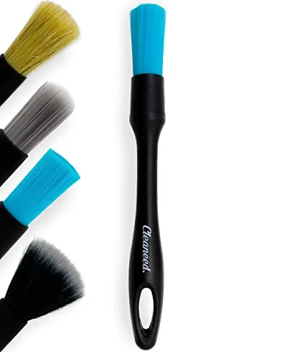 Cleaneed Premium Auto Detailing Pinsel Set 4+1 – 4 Verschiedene Aufsätze für jeden Anwendungszweck - Extra weich, schonend und Chemikalienbeständig - Autopflege Pinsel, Felgenpinsel