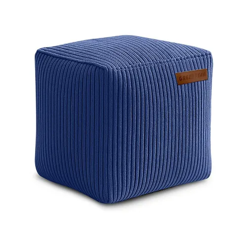 Green Bean Pouf Cube Cord (Indoor Sitzhocker Sitzkissen Fußhocker Relax-Sessel, Made in Germany), die ideale Ergänzung zum Sitzsack