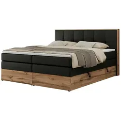 MKS MEBLE Boxspringbett ALBERO 1 KING in schwarz von Möbel Kraft
