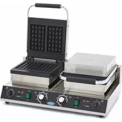 Maxima - Gastro Waffelmacher - 4 Stück - Quadrat - Doppelte