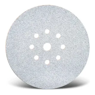 MENZER White Klett-Schleifscheiben 225 mm, 9-Loch, K80 - 25 Stück - Hochwertige MENZER White Klett-Schleifscheiben für Trockenbauschleifer. Mit spezieller Beschichtung für weniger Zusetzen und optimale Ergebnisse bei Farbe, Lack und Holz.
