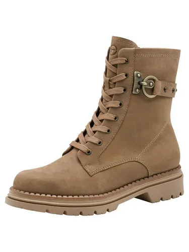 Tamaris TOUCH-IT Schnürstiefelette ohne Absatz in Schwarz – Größe 41 EU - Moderne Schnürstiefelette mit TOUCH-IT Technologie für hohen Tragekomfort. Ideal für jeden Tag, aus hochwertigem Leder und mit praktischem Reißverschluss.