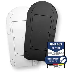 Kenny Professional Küchenmaschinen Zubehör-Set 3 in 1 - Profi-Gleitbrett inkl. Kabelstaufach, silberfarben und ideal für eine ordentliche Küchenorganisation