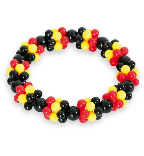 Deutschland Fan Armband Kugeln EM Fußball Europameisterschaft Einheitsgröße